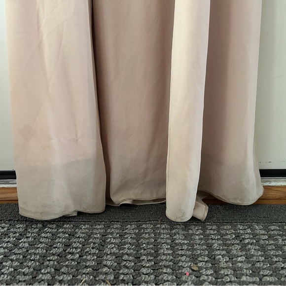 BHLDN Anthropology Diana Blush Pink Nude Bridesmaid Maxi Dress Size Small - Picture 5 of 5